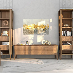 Витрина левая из массива дуба с 5-ю полками и 2-мя ящиками Tasteful Furniture варинант исполнения - 2 | Loft Concept в Брянске