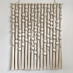 Панно на стену из хлопковых нитей White Morse Wall Hanging  варинант исполнения - 4 | Loft Concept в Брянске