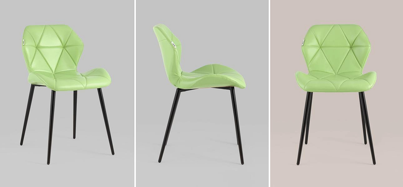 Стул Jeroen II Chair Экокожа Зеленый Лайм Стул Jeroen II Chair Экокожа Зеленый Лайм - Loft-Concept в Брянске