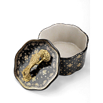 Шкатулка черного цвета с крышкой с фигуркой льва Eden Garden варинант исполнения - 4 | Loft Concept в Брянске