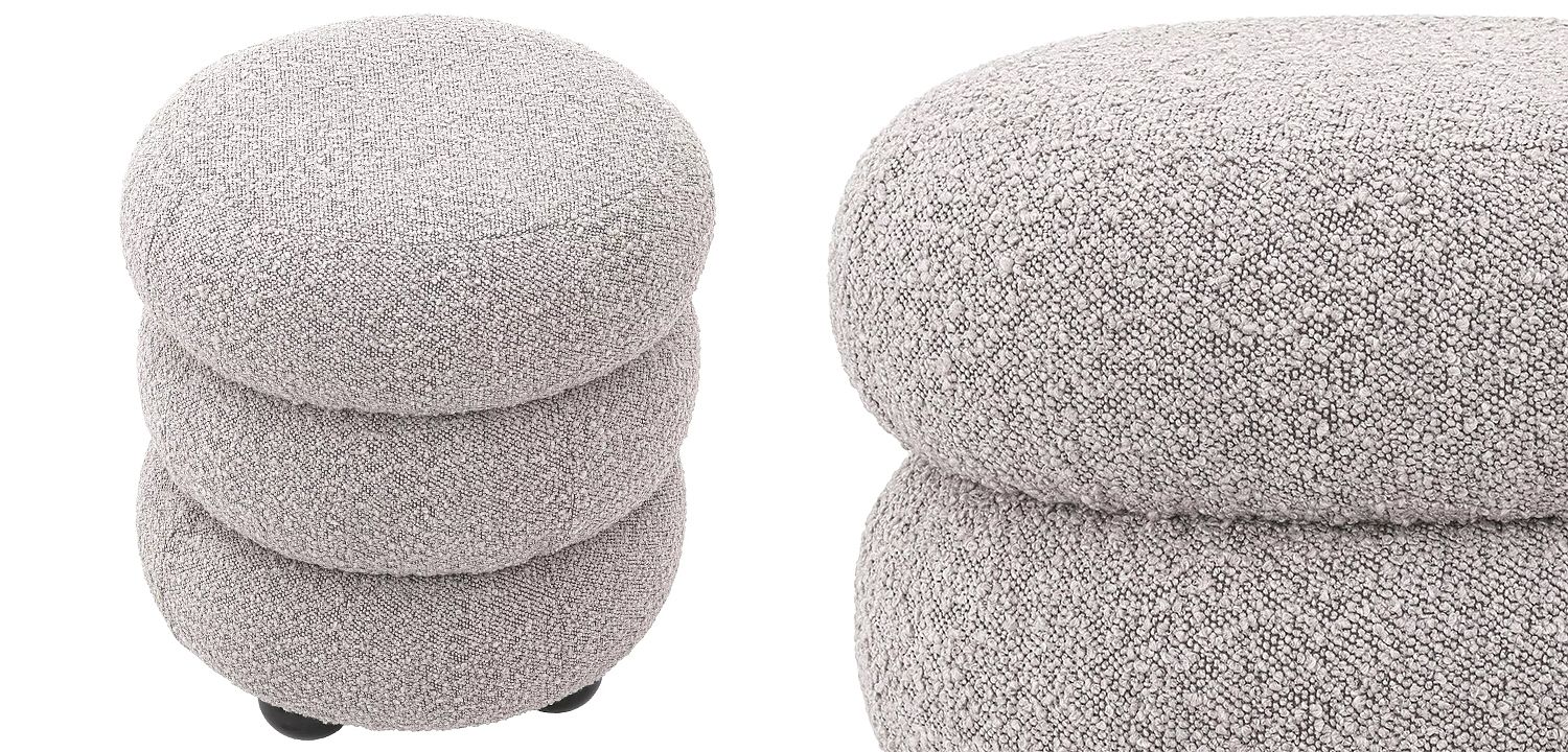 Пуф Eichholtz Stool Tulum Grey Пуф Eichholtz Stool Tulum Grey - Loft-Concept в Брянске