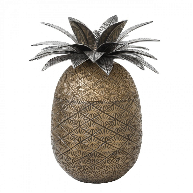 Шкатулка Eichholtz Box Pineapple Латунь Античная полированная Серебряный Шкатулка Eichholtz Box Pineapple Латунь Античная полированная Серебряный в Брянске | Loft Concept