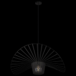 Подвесной светильник чёрного цвета с металлическим каркасом в форме веера Friture Vertigo Pendant варинант исполнения - 4 | Loft Concept в Брянске