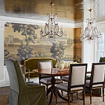 Обои ручная роспись Monuments of Paris Roberts on antique scenic Xuan paper варинант исполнения - 1 | Loft Concept в Брянске