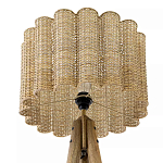 Торшер с плетеным абажуром на основании в виде треноги Lamp with Wicker Lampshade варинант исполнения - 3 | Loft Concept в Брянске