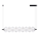 Светодиодный подвесной светильник линейный с белым воздушным плафоном Glowing Cloud варинант исполнения - 2 | Loft Concept в Брянске