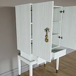 Кабинетный шкаф Elsa Dreams White с 2-мя ящиками варинант исполнения - 3 | Loft Concept в Брянске