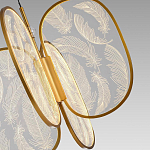 Люстра с гравировкой на акриловых плафонах Gravyura Bronze D 50 см варинант исполнения - 3 | Loft Concept в Брянске