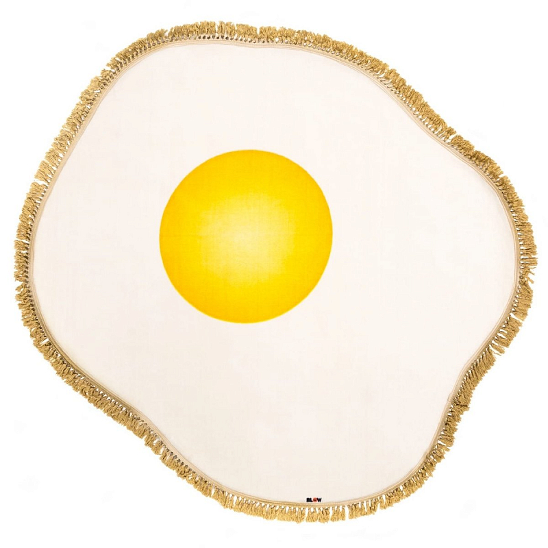 Ковер Seletti Rug Egg Желтый Белый Ковер Seletti Rug Egg Желтый Белый в Брянске | Loft Concept