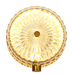 Бра с плафоном из рельефного стекла Peony Glass Bronze  варинант исполнения - 1 | Loft Concept в Брянске