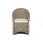 Кресло из ротанга с подушкой Nest бежево-серое варинант исполнения - 2 | Loft Concept в Брянске