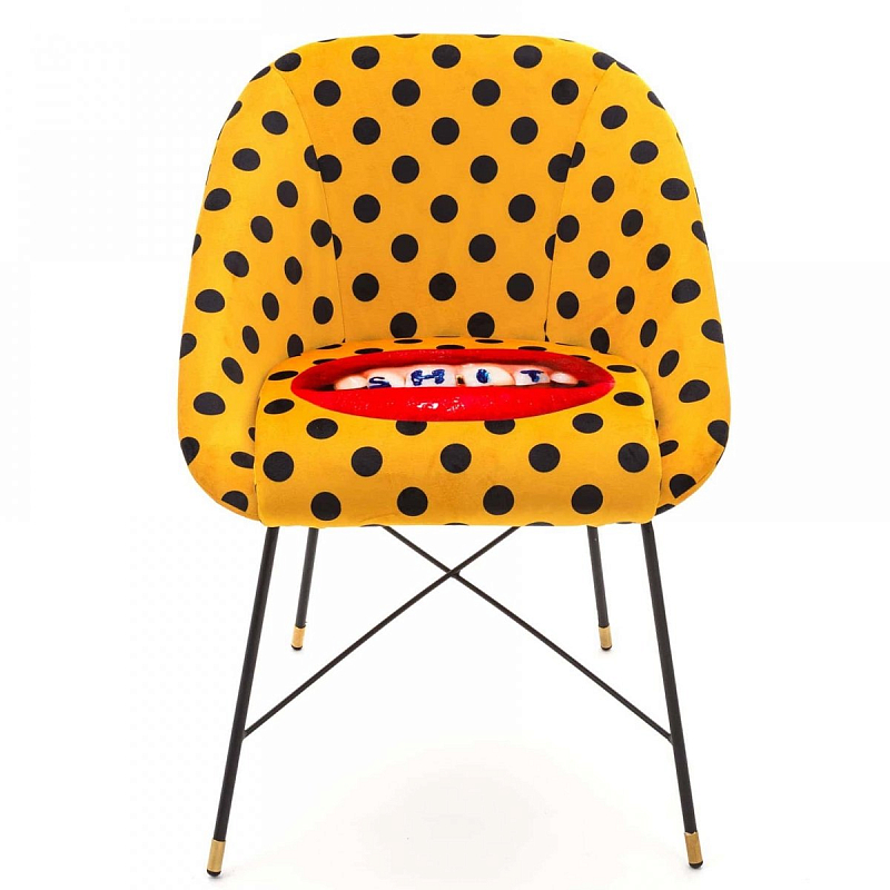 Кресло Seletti Padded Chair Shit Желтый Черный Кресло Seletti Padded Chair Shit Желтый Черный в Брянске | Loft Concept