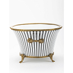 Кашпо Black white stripe варинант исполнения - 3 | Loft Concept в Брянске