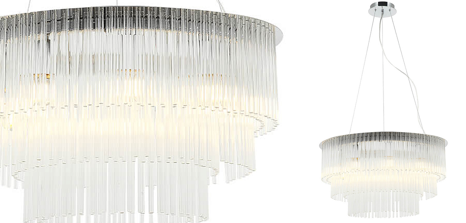 Люстра Harrison Chandelier chrome 9 lamp Люстра Harrison Chandelier chrome 9 lamp - Loft-Concept в Брянске