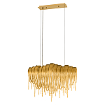 Люстра подвесная с металлическими цепочками и изогнутыми металлическими дугами 72 см Atlantis Chain варинант исполнения - 12 | Loft Concept в Брянске