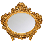 Зеркало настенное золотое с ажурным резным орнаментом Classic Ornament Mirror варинант исполнения - 1 | Loft Concept в Брянске