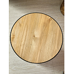 Приставной столик с факутрным черным основанием Ethiopia варинант исполнения - 5 | Loft Concept в Брянске