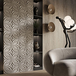 Гипсовая 3D панель с принтографией PM-37 варинант исполнения - 1 | Loft Concept в Брянске