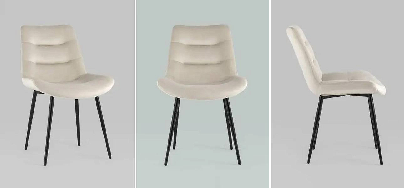 Стул Austin Chair Молочный Веелюр Стул Austin Chair Молочный Веелюр - Loft-Concept в Брянске