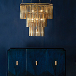 Люстра трёхъярусная золотого цвета Metal Tentacles варинант исполнения - 3 | Loft Concept в Брянске