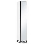 Шкаф-пенал белый с зеркальной дверцей Strict Lines варинант исполнения - 1 | Loft Concept в Брянске