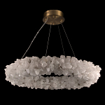 Люстра кольцевая из натурального горного хрусталя Harmonious Crystal Circles варинант исполнения - 2 | Loft Concept в Брянске