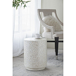 Приставной столик с рисунком из раковин устриц Bone Inlay варинант исполнения - 6 | Loft Concept в Брянске