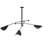 Потолочный светильник с подвижными плафонами Aracea Black Ceiling Lamp варинант исполнения - 1 | Loft Concept в Брянске