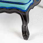 Кресло из натурального бука бирюзовое с изображением птиц и цветов Turquoise Chinoiserie Garden Armchair варинант исполнения - 6 | Loft Concept в Брянске