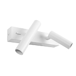 Бра с двумя цилиндрическими повортными спотами белого цвета Trumpet tube варинант исполнения - 2 | Loft Concept в Брянске