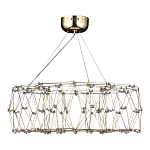 Люстра с тонкой металлической конструкцией цвета золото Quasar варинант исполнения - 4 | Loft Concept в Брянске