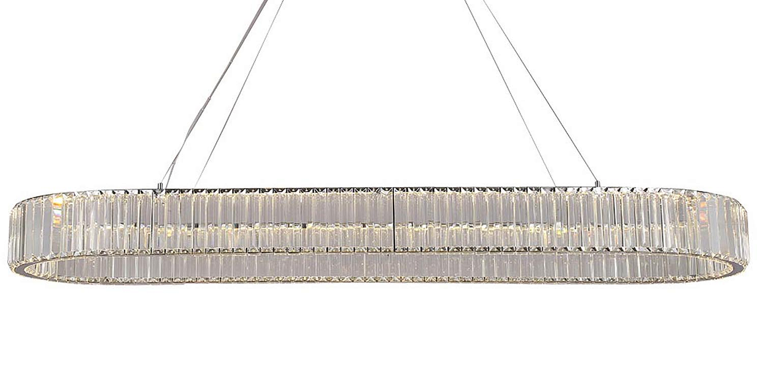 Люстра Crystal Shine Linda Oval Chrome Chandelier Люстра Crystal Shine Linda Oval Chrome Chandelier - Loft-Concept в Брянске