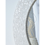 Зеркало круглое инкрустированное раковинами устриц Bone Inlay Dome Mirror White варинант исполнения - 4 | Loft Concept в Брянске