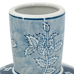Ваза с голубым цветочным рисунком 43 см Blue & White Ornament варинант исполнения - 3 | Loft Concept в Брянске