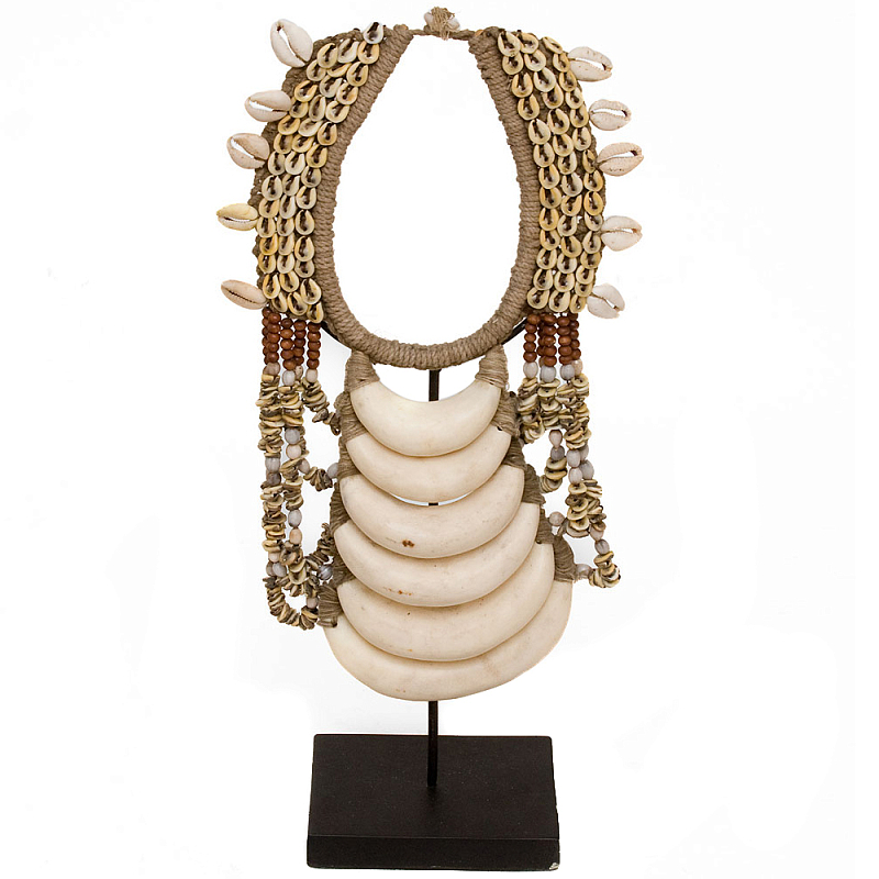 Этническое ожерелье из ракушек Beige Shells Necklace Бежевый Коричневый Черный Этническое ожерелье из ракушек Beige Shells Necklace Бежевый Коричневый Черный в Брянске | Loft Concept