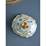 Шкатулка голубого цвета с рисунком и состаренным эффектом Eden Garden варинант исполнения - 5 | Loft Concept в Брянске