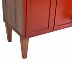 ТВ-тумба красная из массива бука с 2-мя дверками и ящиком Wenge Light варинант исполнения - 6 | Loft Concept в Брянске