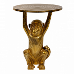 Столик с подстольем в виде обезьянки Bombay Gold варинант исполнения - 2 | Loft Concept в Брянске