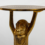 Столик с подстольем в виде обезьянки Bombay Gold варинант исполнения - 4 | Loft Concept в Брянске