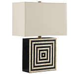 Настольная лампа с квадратным основанием и прямоугольным абажуром Neat Lines варинант исполнения - 4 | Loft Concept в Брянске