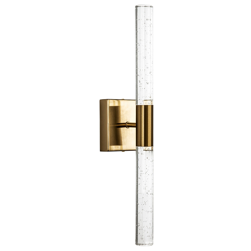 Бра со стеклянным плафоном латунь Gileberte Glass Tube Wall Lamp Brass Прозрачное Стекло Латунь Бра со стеклянным плафоном латунь Gileberte Glass Tube Wall Lamp Brass Прозрачное Стекло Латунь в Брянске | Loft Concept