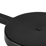 Настольная лампа с черным каркасом и белым тканевым абажуром в форме конуса Stylish Solution варинант исполнения - 2 | Loft Concept в Брянске