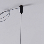 Люстра подвесная светодиодная черный металл Ring Horizontal варинант исполнения - 7 | Loft Concept в Брянске