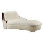 Премиальная кушетка с вставками из кожи Holland варинант исполнения - 1 | Loft Concept в Брянске