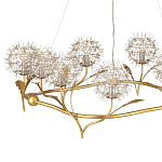 Люстра круглая с декором в виде цветков одуванчика Hanging Dandelion варинант исполнения - 2 | Loft Concept в Брянске