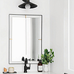 Зеркало прямоугольное в черной раме Gwendelyn варинант исполнения - 3 | Loft Concept в Брянске