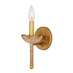 Бра из кованого железа с отделкой плетеной веревкой и сусальным золотом Parisian Style варинант исполнения - 3 | Loft Concept в Брянске