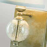 Бра со стеклянным шарообразным декором с пузырьками и бежевым абажуром Feiss варинант исполнения - 3 | Loft Concept в Брянске