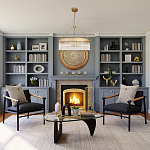 Люстра подвесная круглая со стеклянными трубками Nembus варинант исполнения - 5 | Loft Concept в Брянске