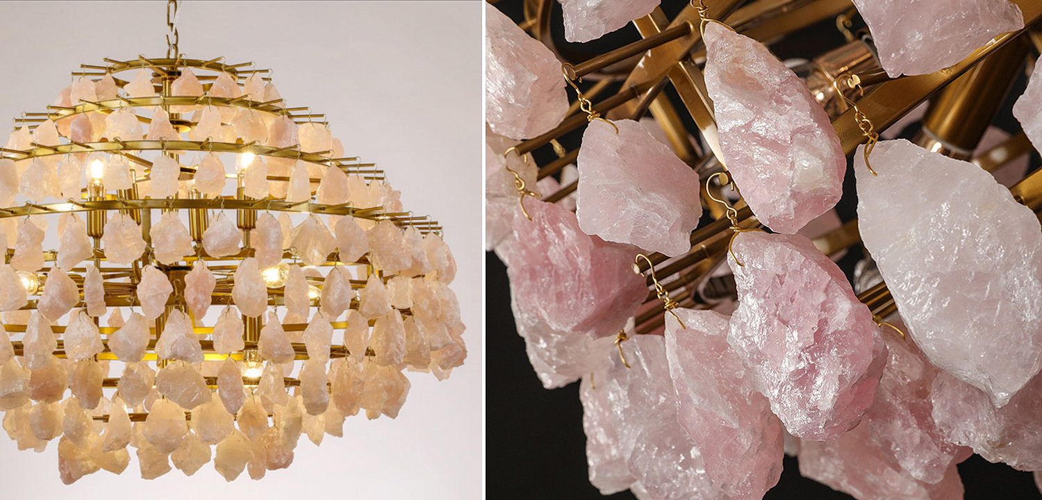 Hardis Pink stone Chandelier 82 Hardis Pink stone Chandelier 82 - Loft-Concept в Брянске